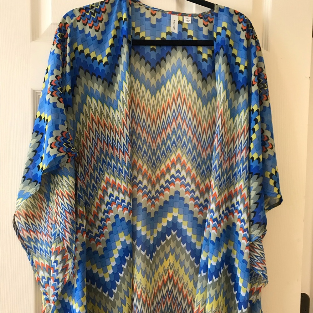 Colorful tacera swim coverup